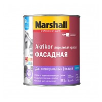 Краска Marshall Akrikor Фасадная силикон-акриловая BW 0,9л