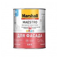 Краска Marshall Maestro Фасадная Акриловая глуб/мат BC 0,9л